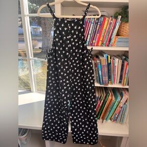 Self Esteem Black and White Floral Jumpsuit